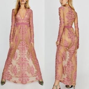 NWT For Love & Lemons Temecula Maxi Dress